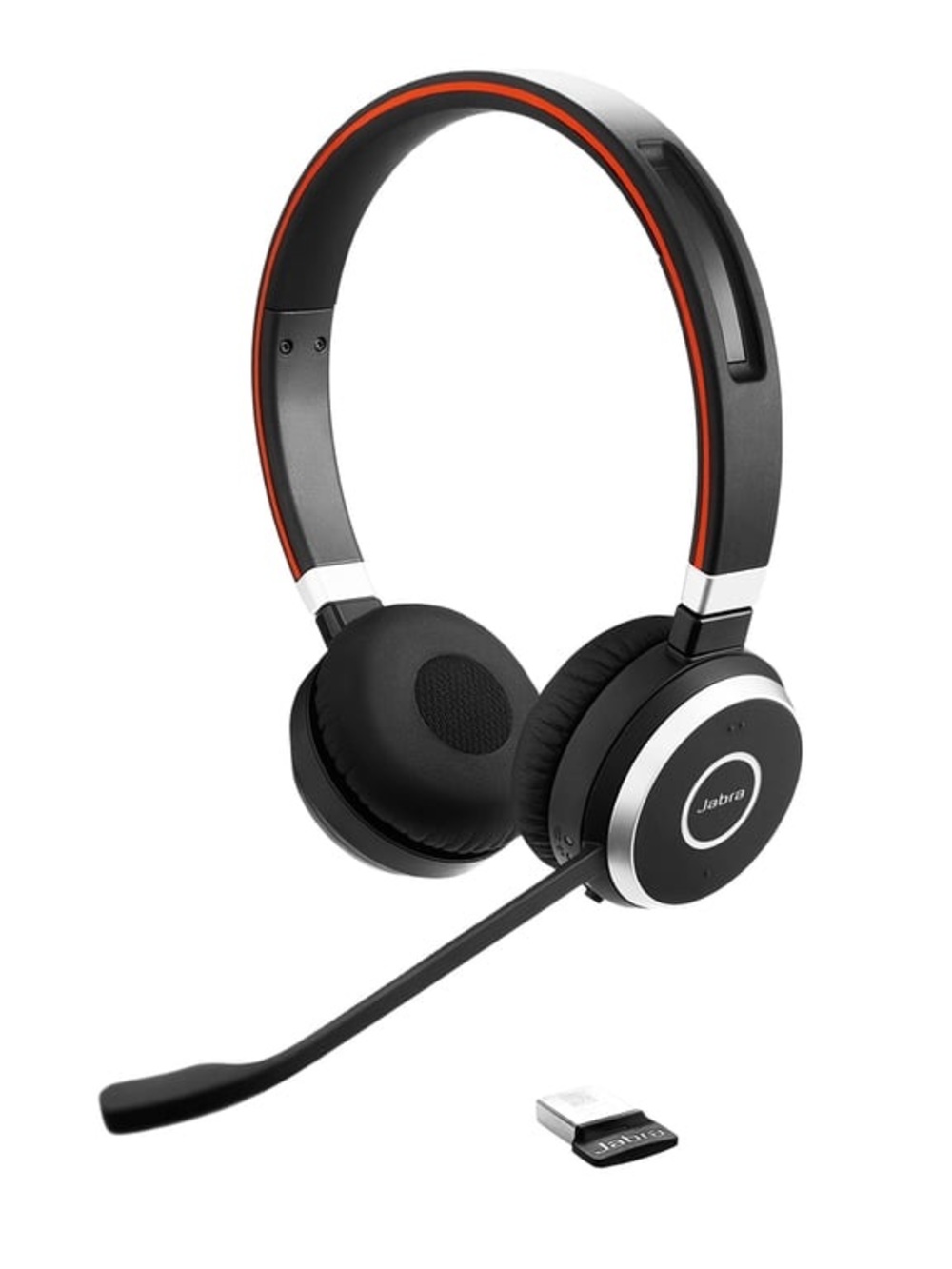 Jabra Evolve 65 SE UC Stereo Wireless Bluetooth Headset + Link 380 USB-A – NIB